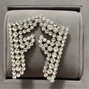 Elegant Silver Crystal Earrings